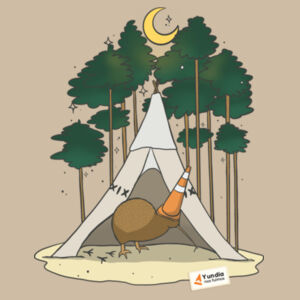 Kiwi Vibes Camping Tee Design