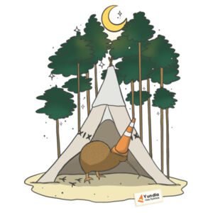 Kiwi Vibes Camping Classic Tee Design