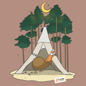 Kiwi Vibes Camping Martina Tee Design