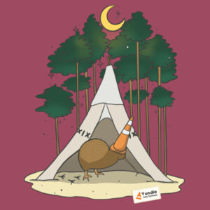 Kiwi Vibes Camping Maple Tee Design