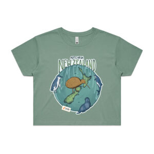 Kiwi Vibes Aotearoa Crop Tee Thumbnail