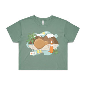 Kiwi Vibes Crop Tee Thumbnail