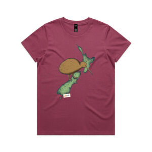 Kiwi Vibes Map Maple Tee Thumbnail